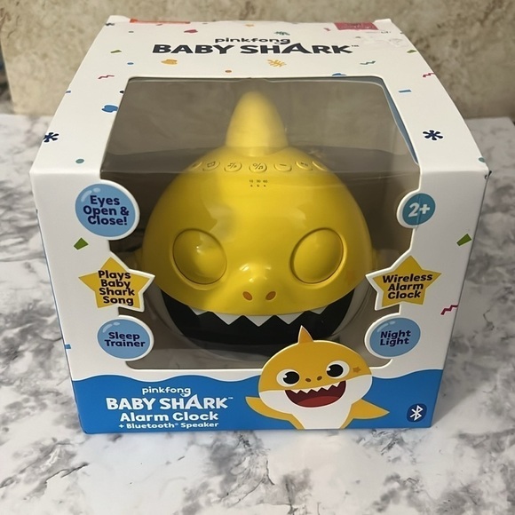 Pinkfong Other - Nickelodeon Pinkfong Baby Shark Alarm Clock Sound Machine with Bluetooth Speaker